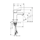 Смеситель для раковины, однорычажный Hansgrohe Metris (цвет - хром) (31084000) фото 2 Aquada.com.ua