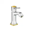 Смеситель для раковины Hansgrohe Metropol Classic (цвет - хром/золото) (31300090) фото 1 Aquada.com.ua