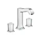 Смеситель для раковины на 3 отверстия Hansgrohe Metropol Classic (цвет - хром), с донным клапаном (31305000) фото 1 Aquada.com.ua