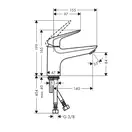 Смеситель для ванны Hansgrohe Novus (цвет - хром) (71322000) фото 2 Aquada.com.ua
