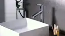 Смеситель для раковины, однорычажный Hansgrohe Talis S (цвет - хром), с донным клапаном (72031000) фото 3 Aquada.com.ua