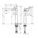 Смеситель для раковины, однорычажный Hansgrohe Talis S 250 (цвет - хром) (72116000) фото 2 Aquada.com.ua