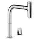 Смеситель для кухни Hansgrohe Metris Select 200 2jet (цвет - хром), с вытяжным душем (73819000) фото 1 Aquada.com.ua