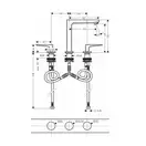 Смеситель для раковины Hansgrohe Metropol (цвет - хром), с донным клапаном Push-Open (74515000) фото 2 Aquada.com.ua