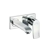 Змішувач для умивальника настінний Hansgrohe Metris 165 мм LowFlow, хром (31251000)