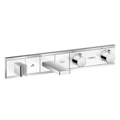 Термостат для ванны Hansgrohe RainSelect (цвет - хром/белый) (15359400) фото 1 Aquada.com.ua