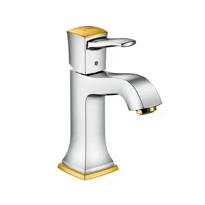 Смеситель для раковины Hansgrohe Metropol Classic (цвет - хром/золото) (31301090) фото 1 Aquada.com.ua