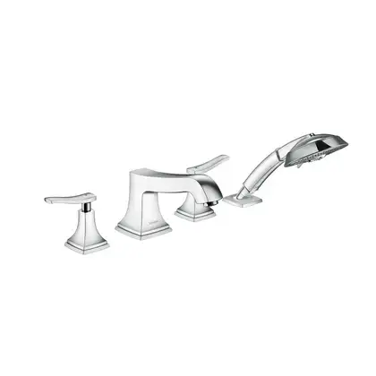 Смеситель на борт ванны Hansgrohe Metropol Classic (цвет - хром) (31441000) фото 1 Aquada.com.ua