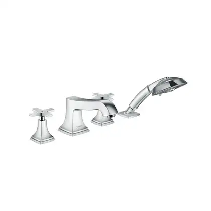 Смеситель на борт ванны Hansgrohe Metropol Classic (цвет - хром) (31449000) фото 1 Aquada.com.ua