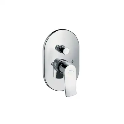 Смеситель для ванны, однорычажный Hansgrohe Metris (цвет - хром) (31484000) фото 1 Aquada.com.ua