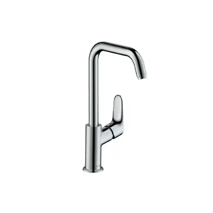 Смеситель для раковины, однорычажный Hansgrohe Focus E 2 (цвет - хром), с донным клапаном Push-Open (31609000) фото 1 Aquada.com.ua