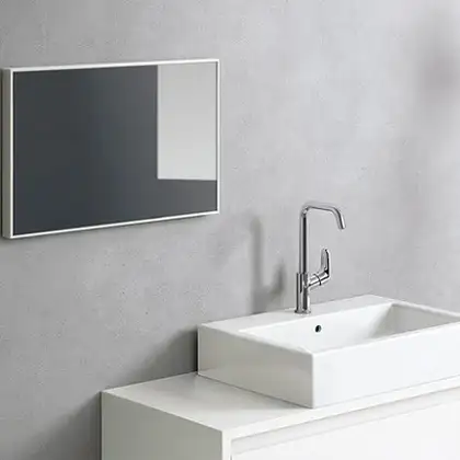 Смеситель для раковины, однорычажный Hansgrohe Focus E 2 (цвет - хром), с донным клапаном Push-Open (31609000) фото 2 Aquada.com.ua