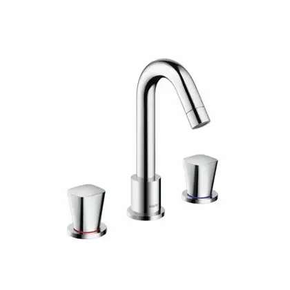 Смеситель на борт ванны, двухвентельный Hansgrohe Logis (цвет - хром) (71300000) фото 1 Aquada.com.ua