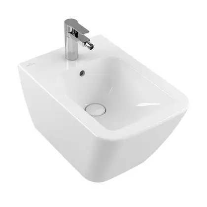 Биде подвесное Villeroy & Boch Finion 56х37,5 см (ярко-белый ceramicplus) (446500R1) фото 1 Aquada.com.ua
