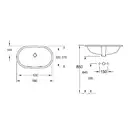 Раковина под столешницу Villeroy & Boch O.novo 53x32 см (41625001) фото 3 Aquada.com.ua