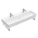 Раковина подвесная 120 х 47 см Villeroy & Boch Memento 2.0 (альпийский белый, с переливом) (4A22C401) фото 1 Aquada.com.ua