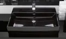 Раковина накладная на столешницу Villeroy & Boch Memento 60 х 42 см, чёрный глянец (513560S0) фото 2 Aquada.com.ua