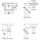 Раковина компактная Villeroy & Boch Subway 50х40 см (73155001) фото 2 Aquada.com.ua