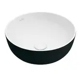 Раковина накладная на столешницу Villeroy & Boch Artis Ø 43 см, white/black (417943BCT8)