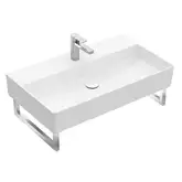 Раковина подвесная 80 х 47 см Villeroy & Boch Memento 2.0 (альпийский белый, с переливом) (4A228001)