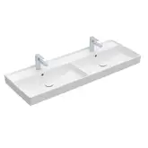 Двойная раковина 130 х 47 см Villeroy & Boch Collaro (альпийский белый, без перелива) (4A34D101)