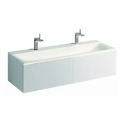 Встраиваемая раковина Geberit Xeno 1400мм, с 2 отверстиями для смесителей, справа и слева (500.277.00.1) фото 1 Aquada.com.ua
