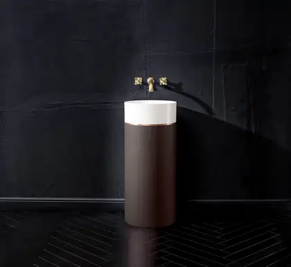 Отдельностоящая раовина Ø 40 см Villeroy & Boch Collaro (Mocha Leather) (417000PQ) фото 2 Aquada.com.ua