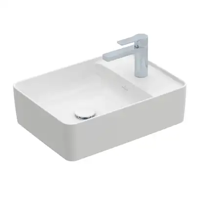 Раковина накладная на столешницу 51 х 38 см Villeroy & Boch Collaro (альпийский белый) (4A175101) фото 1 Aquada.com.ua