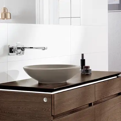 Раковина накладная на столешницу Villeroy & Boch Loop & Friends d=43 см (без перелива) (514401R1) фото 2 Aquada.com.ua
