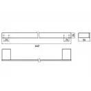 Полотенцедержатель 642 мм Emco Loft Black, чёрный матовый (056013360) фото 2 Aquada.com.ua