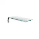 Полочка 200 мм Hansgrohe Crometta (цвет - хром/стело прозрачное) (26511000) фото 1 Aquada.com.ua