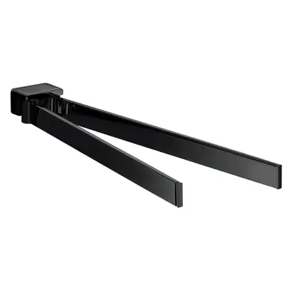 Полотенцедержатель двойной, поворотный 310 мм Emco Loft Black, чёрный матовый (055013331) фото 1 Aquada.com.ua