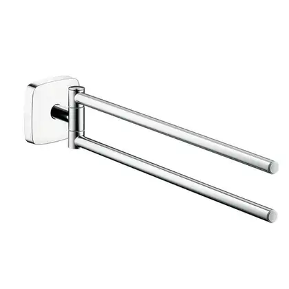 Полотенцедержатель двухрожковый, 445 мм Hansgrohe PuraVida (цвет - хром) (41512000) фото 1 Aquada.com.ua