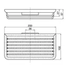 Мыльница-сетка подвесная 200 х 100 х 37 мм Emco System 2 (цвет - хром) (354500103) фото 2 Aquada.com.ua
