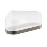 Полка угловая Grohe Selection, тёмный графит, матовый/стекло матовое (41038AL0)