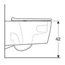 Унитаз подвесной TurboFlush (безободковый) Geberit One, с сиденьем Soft Close (500.202.01.1) фото 6 Aquada.com.ua