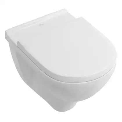 Унитаз подвесной ободковый Villeroy & Boch O.Novo (с сиденьем Soft Close) (5660H101) фото 2 Aquada.com.ua Унитаз подвесной ободковый Villeroy & Boch O.Novo (с сиденьем Soft Close) (5660H101) фото 2 Aquada.com.ua