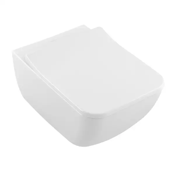 Унитаз подвесной DirectFlush (безободковый) Villeroy & Boch Legato с сиденьем Soft Closing Slimseat Line (5663RL01) фото 1 Aquada.com.ua