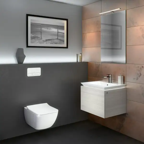 Унитаз подвесной DirectFlush (безободковый) Villeroy & Boch Legato с сиденьем Soft Close (5663RS01) фото 2 Aquada.com.ua