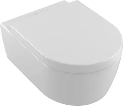 Унитаз подвесной Villeroy & Boch Avento DirectFlush с сиденьем Soft Close и с покрытием Ceramic Plus (5656HRR1) фото 1 Aquada.com.ua