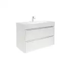 Комплект из раковины и тумбы Roca Inspira 1000 х 498 х 674 мм (цвет отделки - 806 блестящий белый) (A851077806) фото 1 Aquada.com.ua