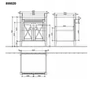 Тумба под раковину Villeroy & Boch Hommage 685х750х540 мм (89952001) фото 2 Aquada.com.ua