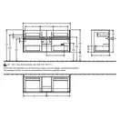 Тумба под умывальник с LED подсветкой 115,4 см Villeroy & Boch Collaro (Truffle Grey) (C012L0VG) фото 2 Aquada.com.ua
