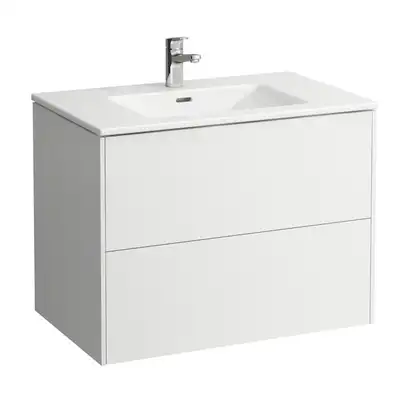 Тумба с умывальником 80 см Laufen Pro S, белый глянцевый (H8649612611041) фото 1 Aquada.com.ua
