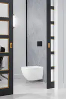 Клавиша смыва Villeroy & Boch ViConnect (стекло - Glass Glossy Black) (922160RB) фото 2 Aquada.com.ua