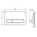 Клавиша смыва Villeroy & Boch ViConnect стекло Glass Glossy Grey (922400RA) фото 2 Aquada.com.ua