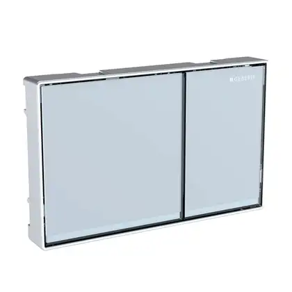 Смывная клавиша Geberit Omega 60, двойной смыв, заподлицо (хром глянцевый/полированный), с легкоочищаемой поверхностью (115.081.GH.1) фото 2 Aquada.com.ua