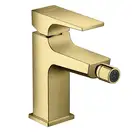 Смеситель для биде Hansgrohe Metropol (цвет - полированное золото), с донным клапаном Push-Open (32520990) фото 1 Aquada.com.ua