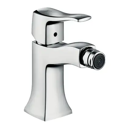 Смеситель для биде, однорычажный Hansgrohe Metris Classic (цвет - хром), с донным клапаном (31275000) фото 1 Aquada.com.ua