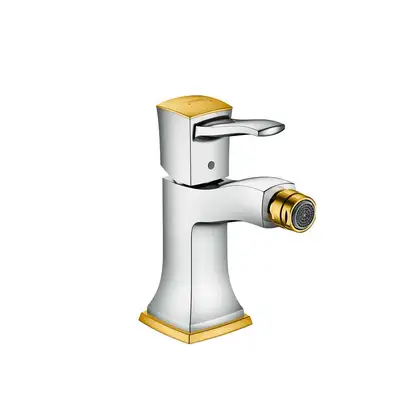 Смеситель для биде Hansgrohe Metropol Classic (цвет - хром/золото), с донным клапаном (31320090) фото 1 Aquada.com.ua